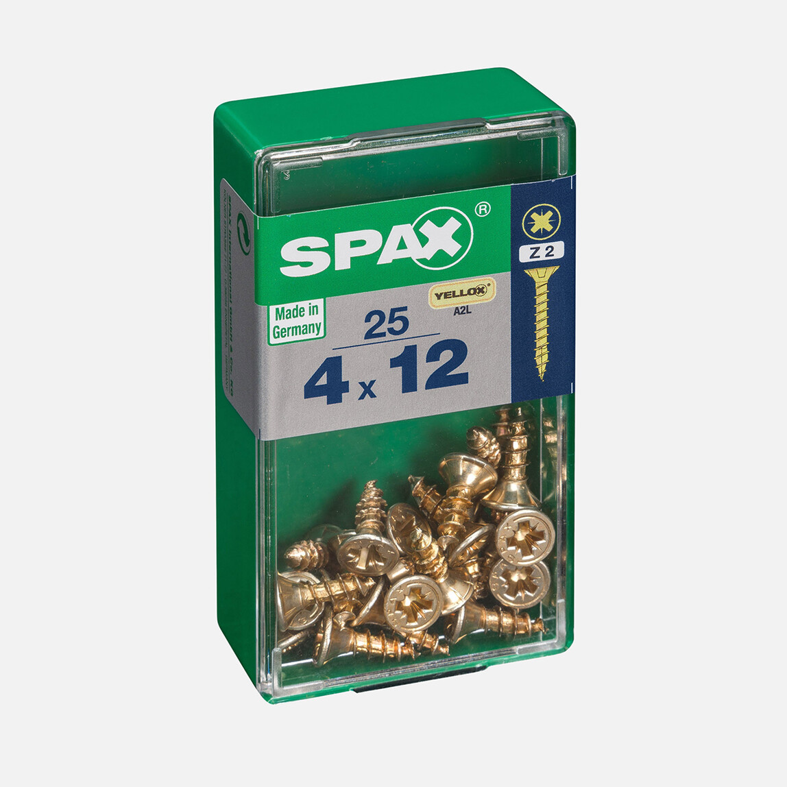    SPAX Havşa Vida Sarı 4X12        
