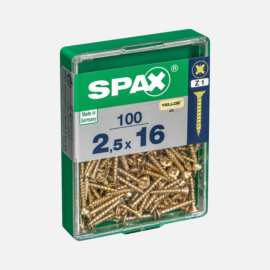    SPAX Havşa Vida Sarı 2.5X16      