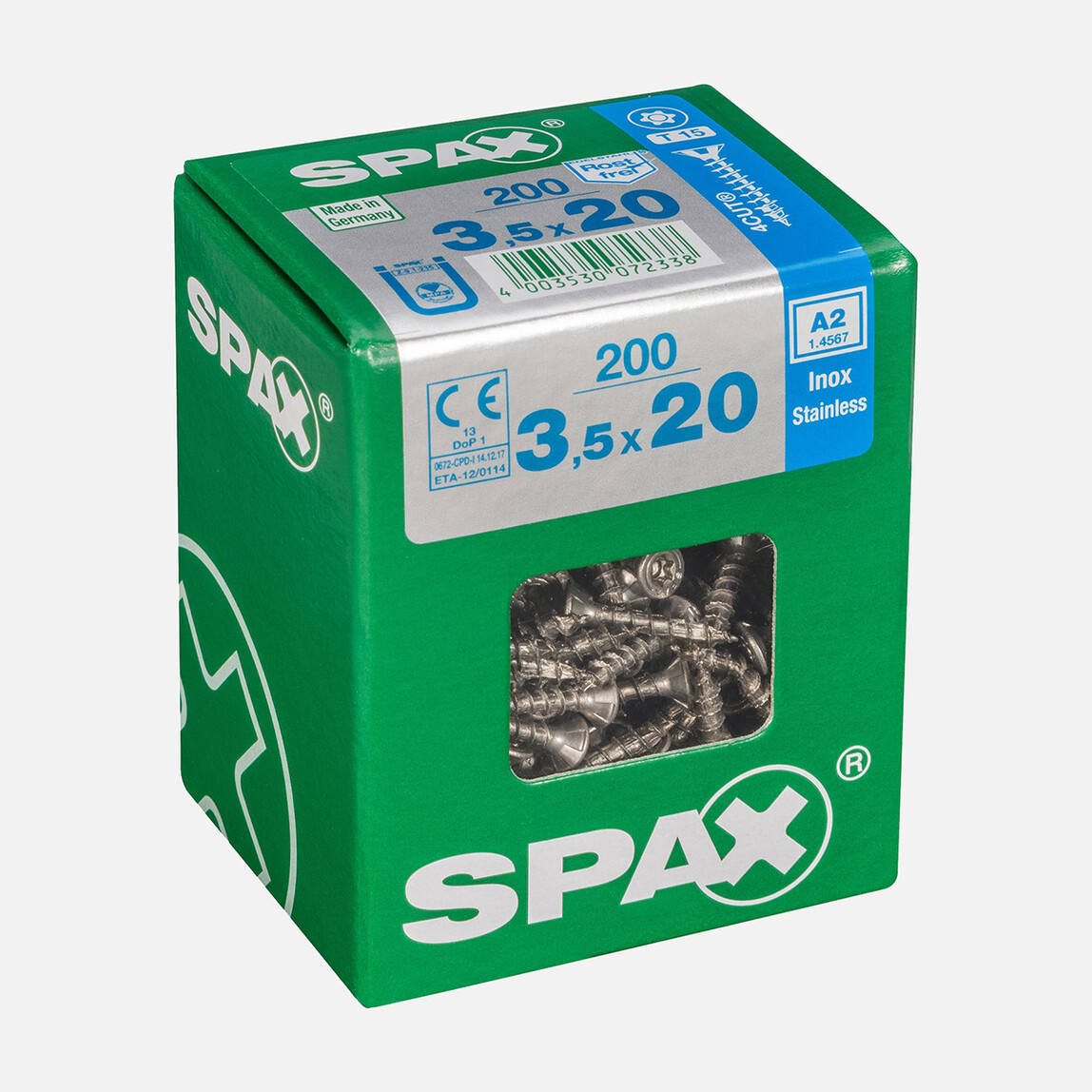    SPAX Havşa Vida A2 Paslanma 3.5X20  