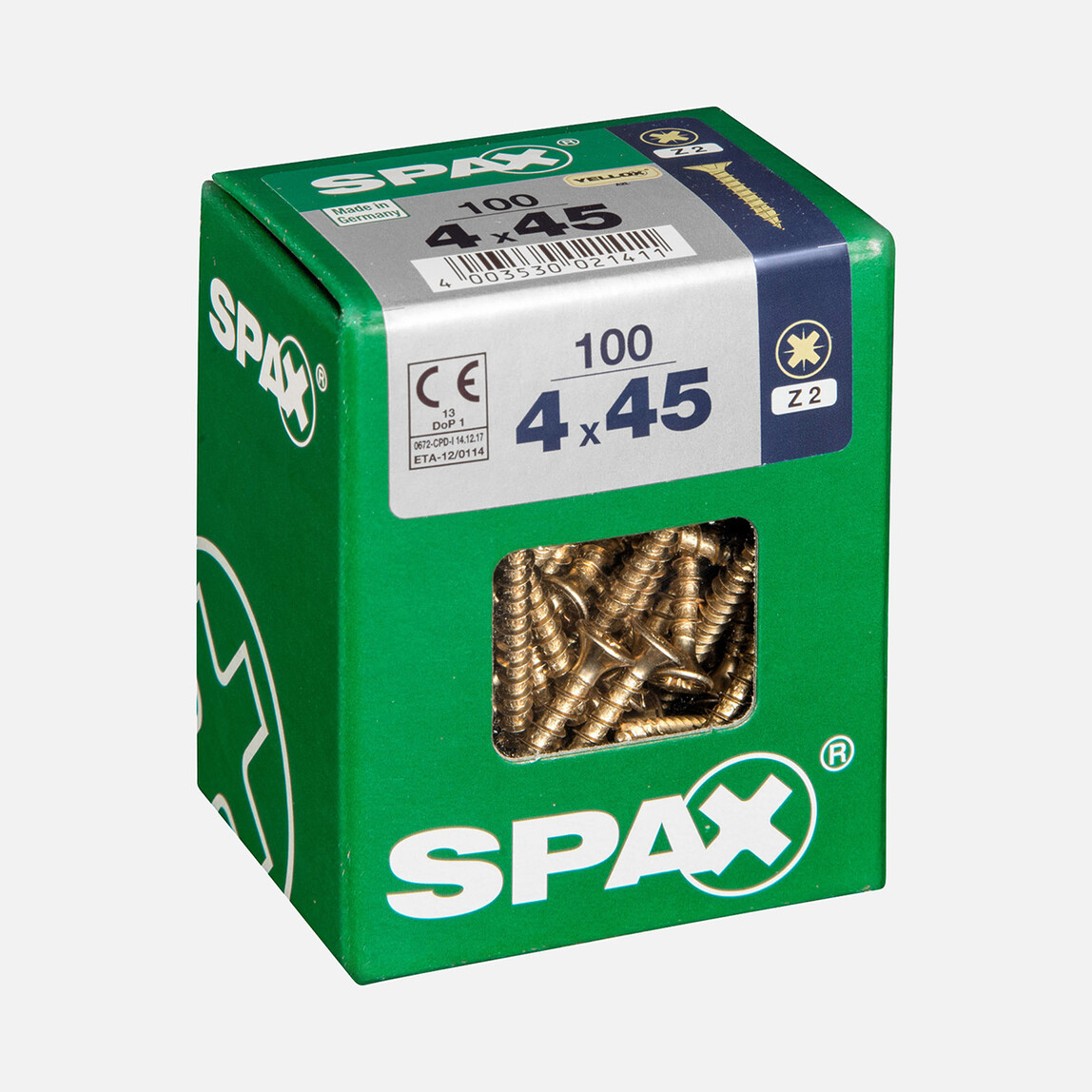    SPAX Havşa Vida Sarı 4X45        