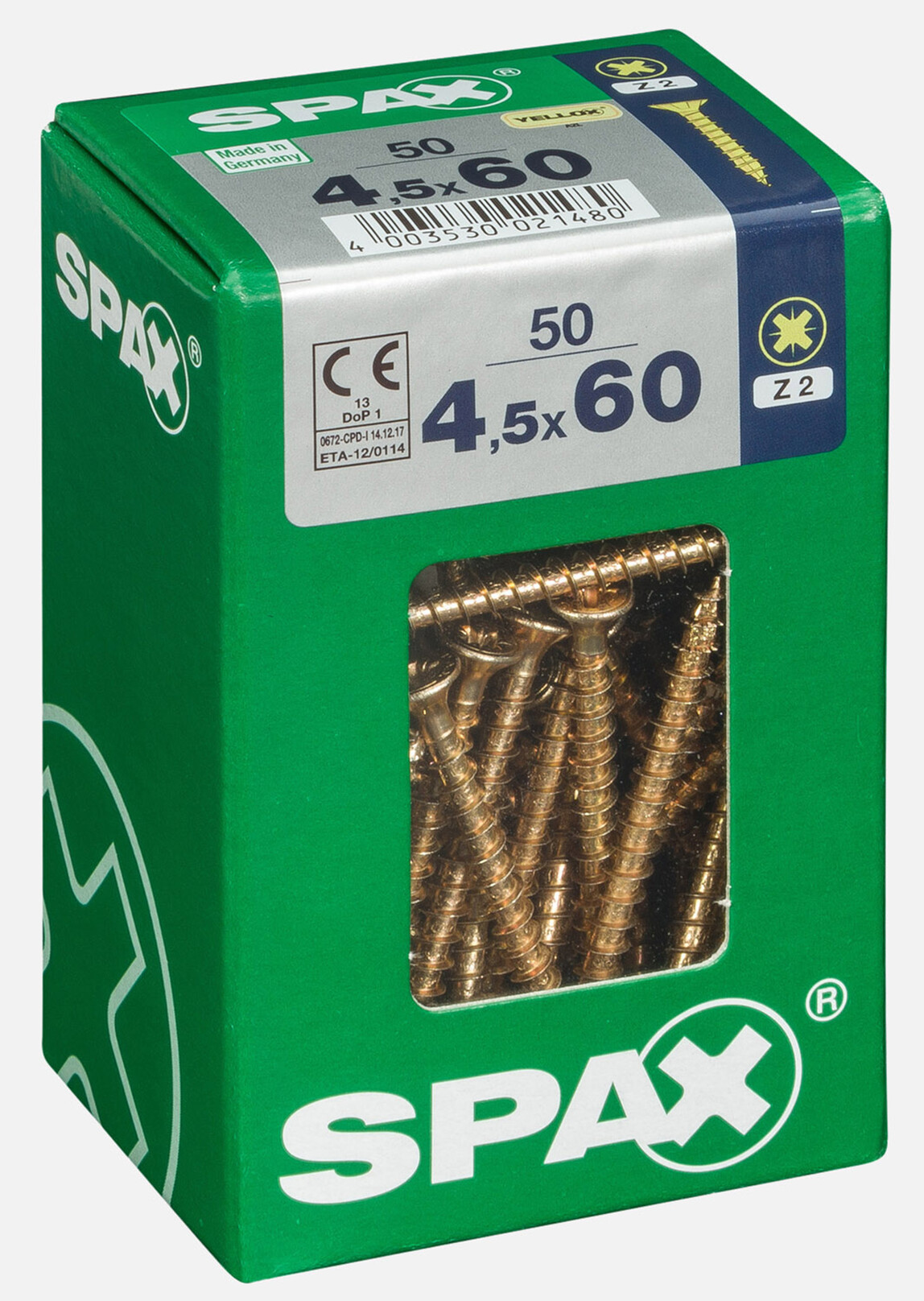   SPAX Havşa Vida Sarı 4.5X60      