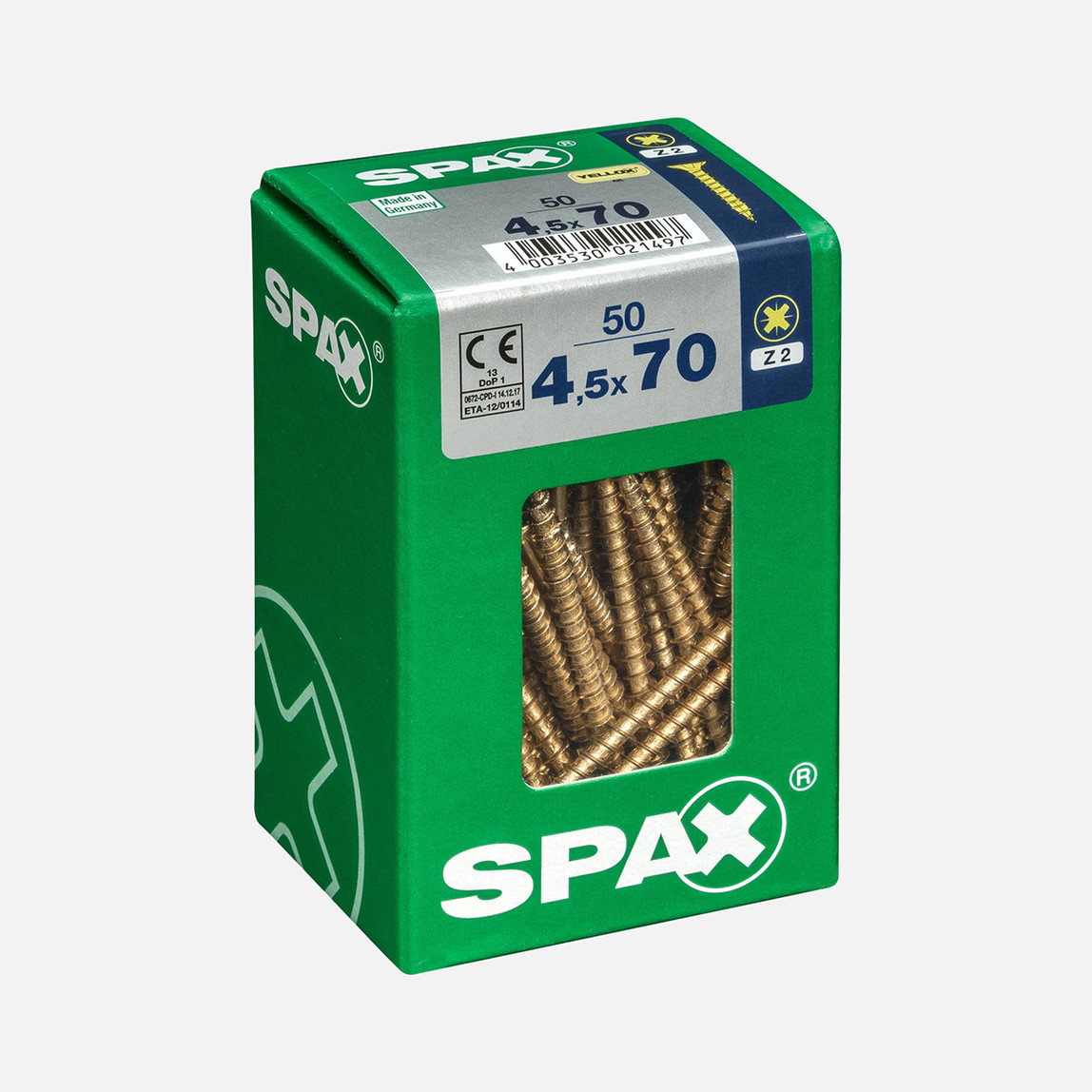    SPAX Havşa Vida Sarı 4.5X70     