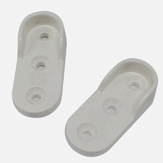 Adilon Plastık Askı Flanşı Oval Beyaz  