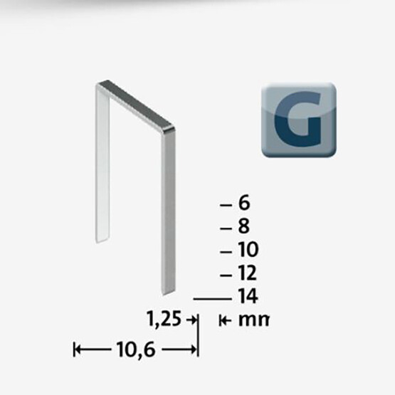 Novus Geniş Zımba Teli 11/10  galvaniz  600 Adet 