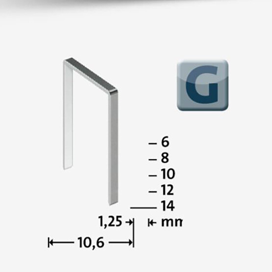 Novus Geniş Zımba Teli 53F/14  galvaniz  600 Adet 