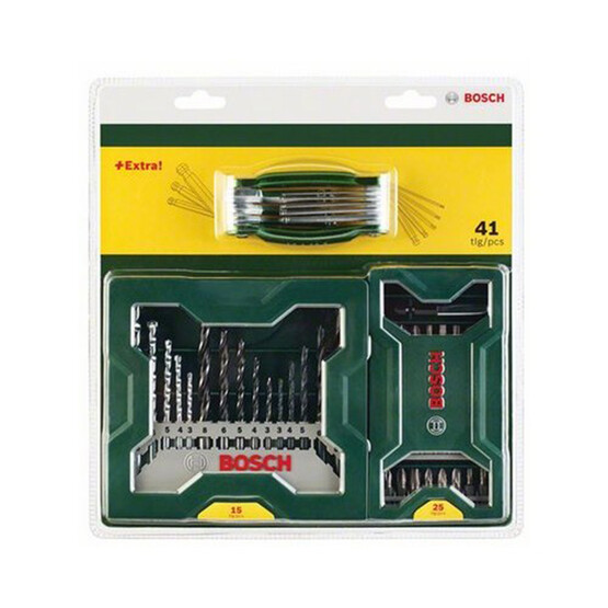 Bosch x-Line 41 Parça Vidalama ve Allen Aksesuar Seti 