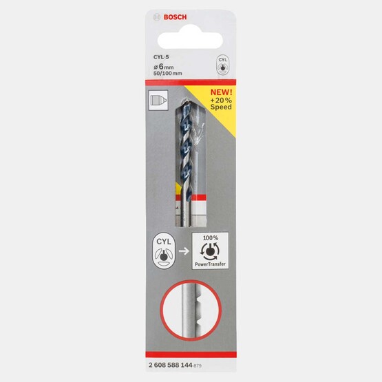Bosch Granit Beton Matkap Ucu 6x50x100 mm Blue Granite Turbo 