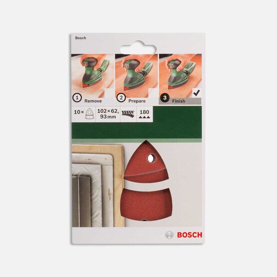 Bosch Psm Universal Zımpara 180Kum 10'lu 102x62x93 mm 