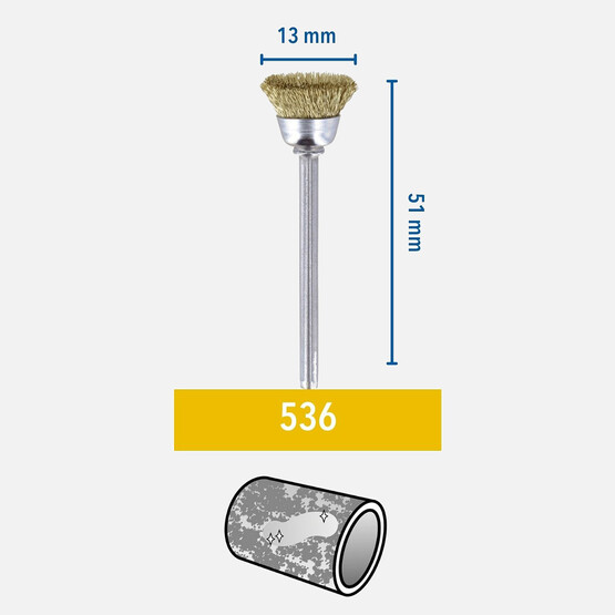 Pirinç Fırça 2'li 13mm 