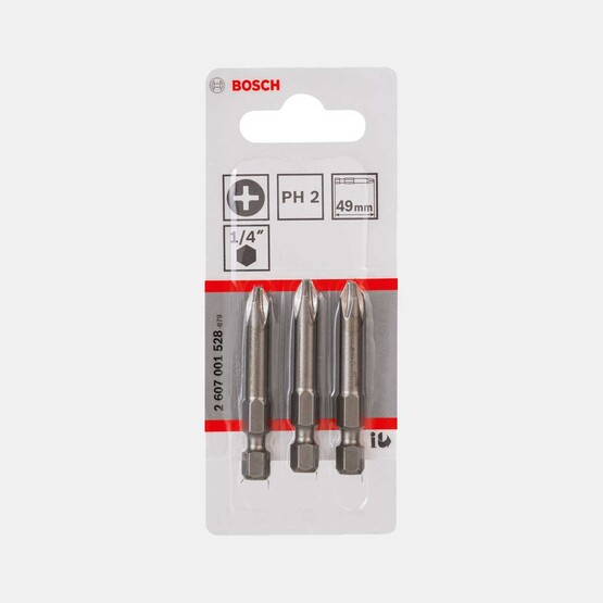 Bosch Extra Hard PH2  49 mm 3'lü 