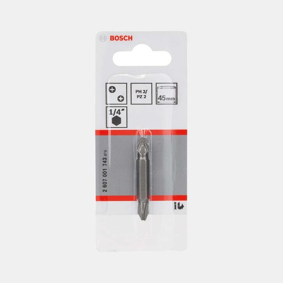 Bosch Çift Taraflı Vidalama Ucu Ph2-Pz2  45 mm 