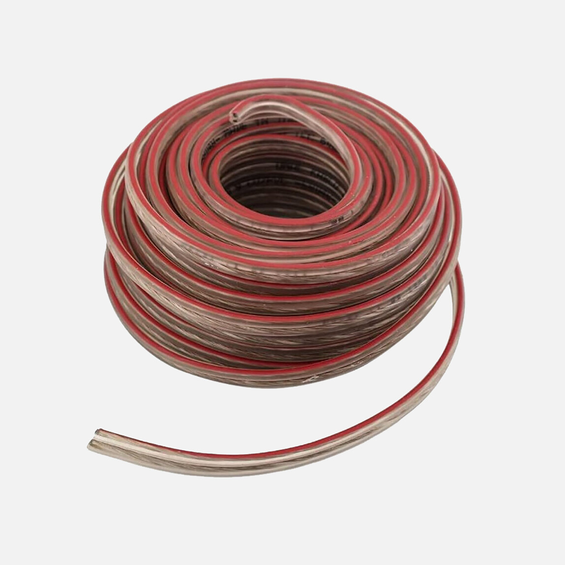    Tek-iş Kablo Kordon Yassı 2x0.75 cm Şeffaf Çizgili 