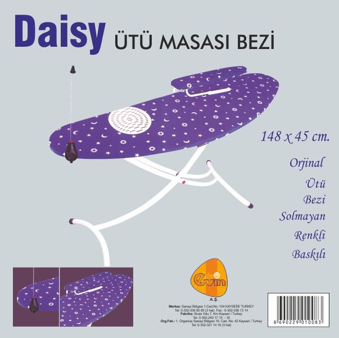    Evin Daisy Ütü Masası Kılıfı 