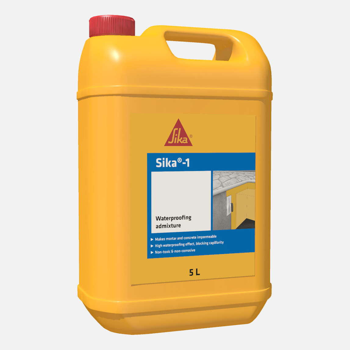    Sika 1 Su Geçirimsizlik Katkısı Sarı Sıvı 30 kg  