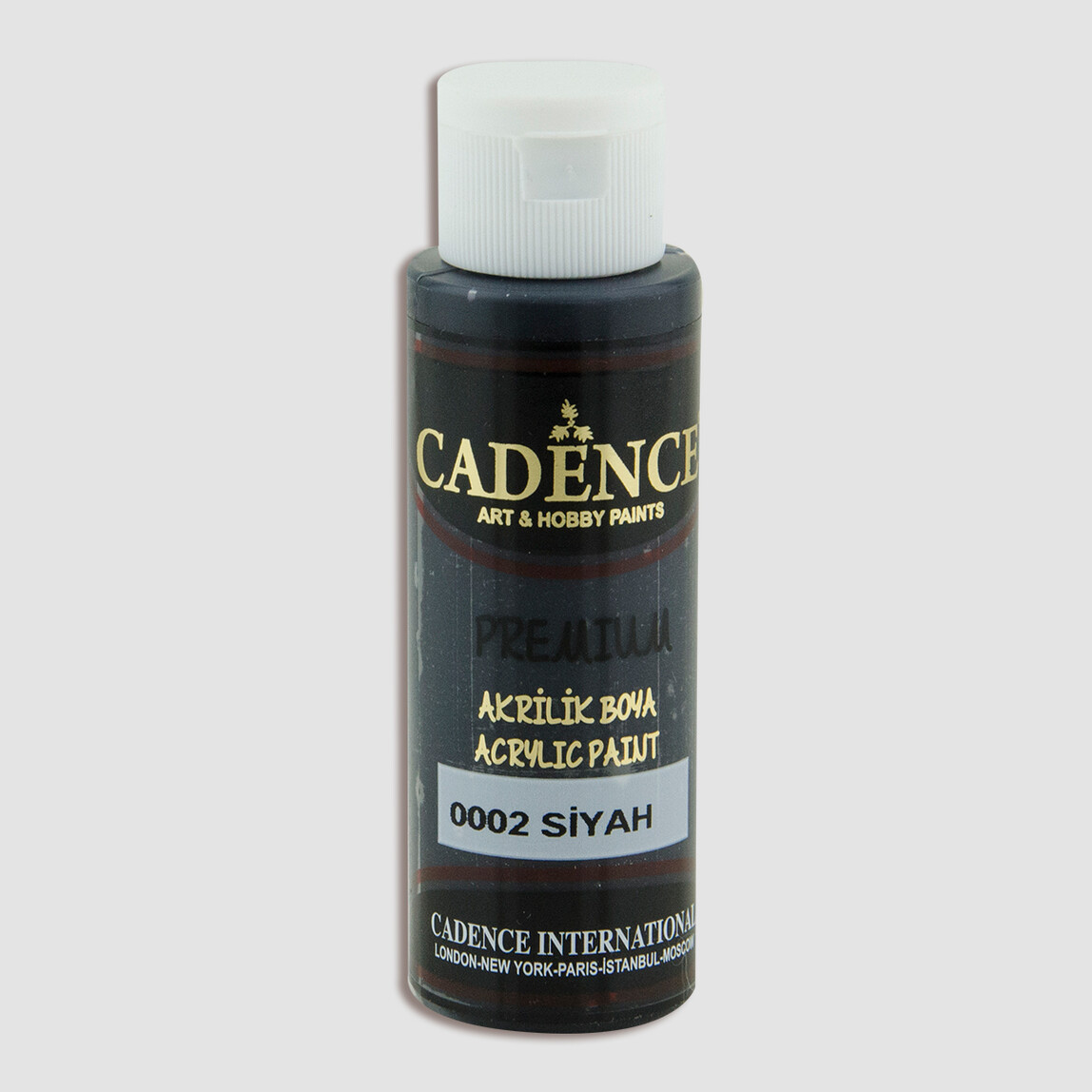    Cadence Akrilik Boya Siyah 70 ml  