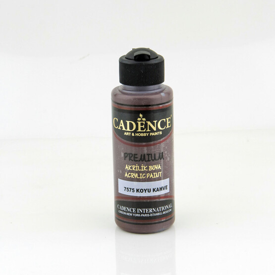 Cadence Akrilik Boya Koyu Kahve 120 ml 