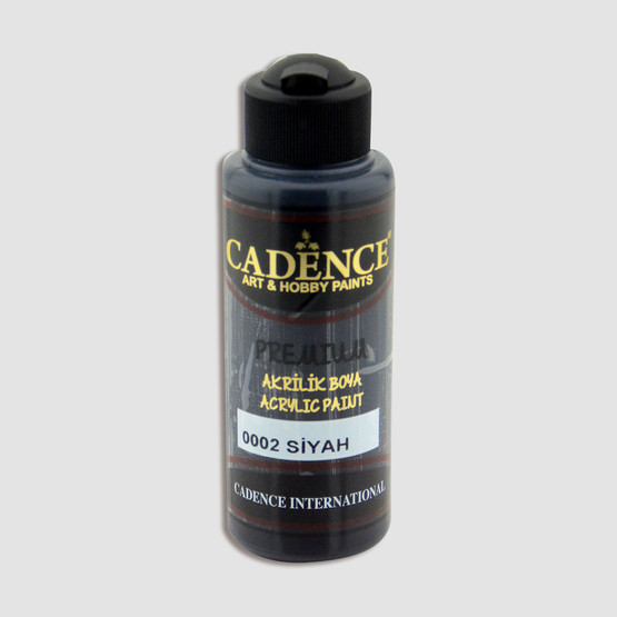 Cadence Akrilik Boya Siyah 120 ml