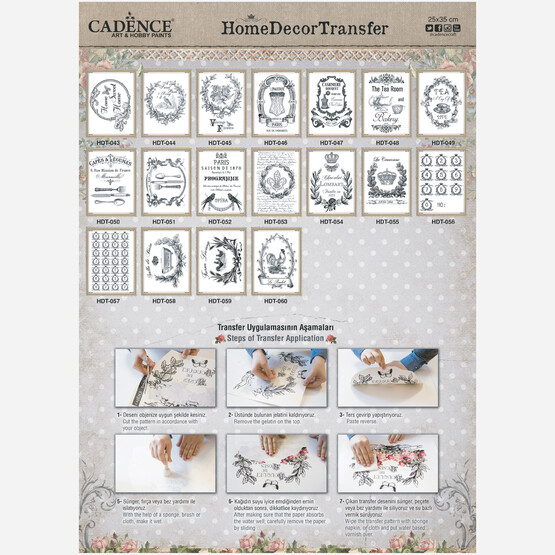 Cadence Hazır Transfer 25x35 cm