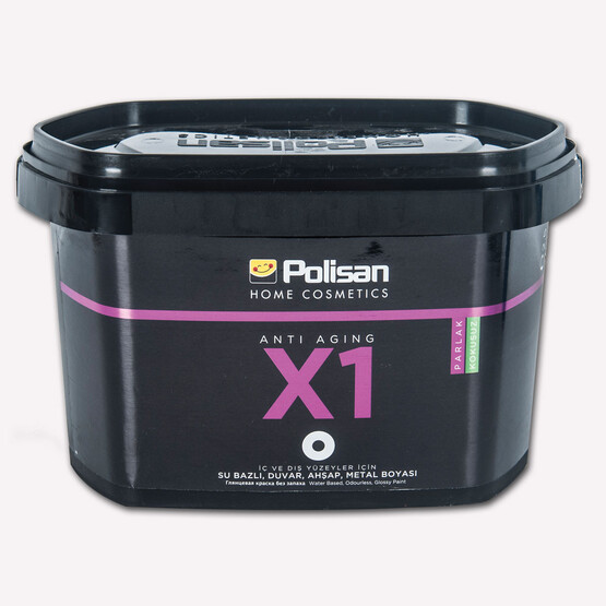 Polisan X1 Anti Aging Su Bazlı Boya Parlak Beyaz 2,5 L 