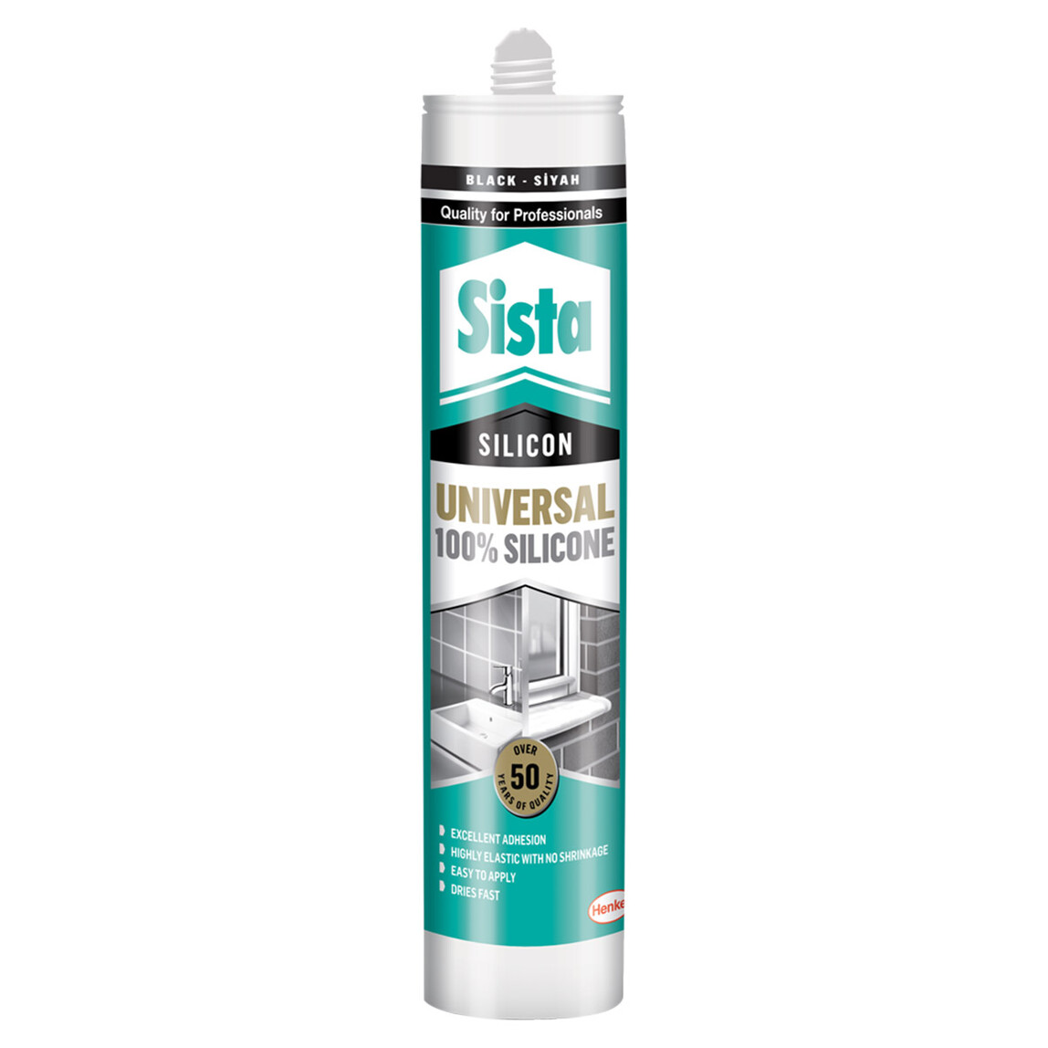    Sista Universal %100 Silikon Siyah 310 ml
  