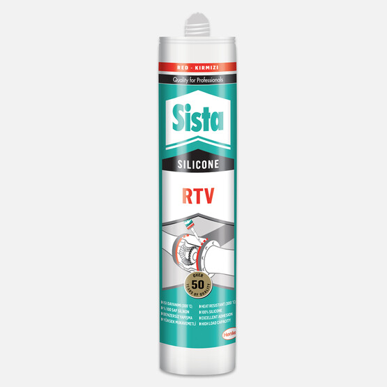 Sista RTV Silikon Kırmızı Sıvı Conta (300⁰C) 310 ml 