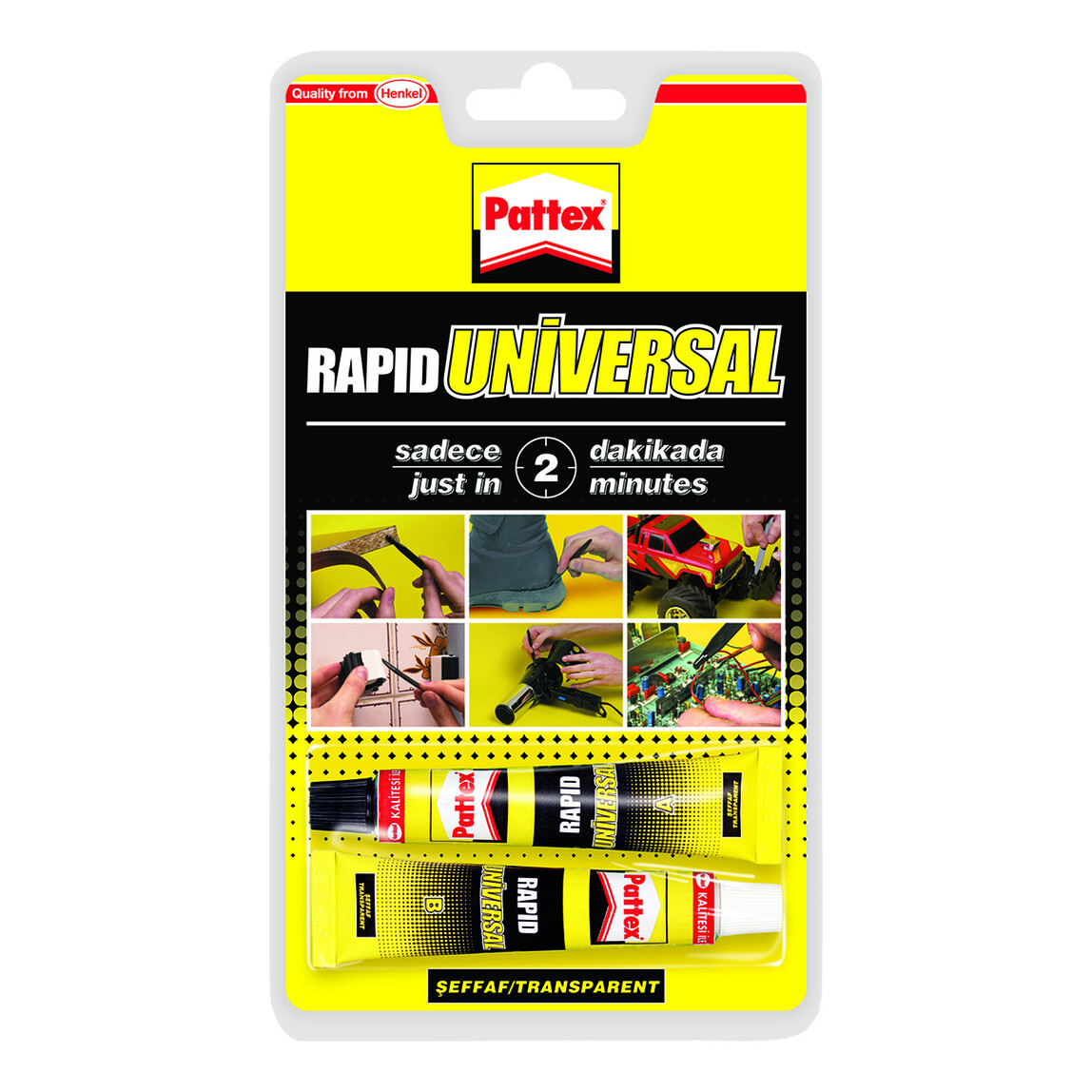    Pattex Epoksi Yapıştırıcı Şeffaf 2x11 ml   