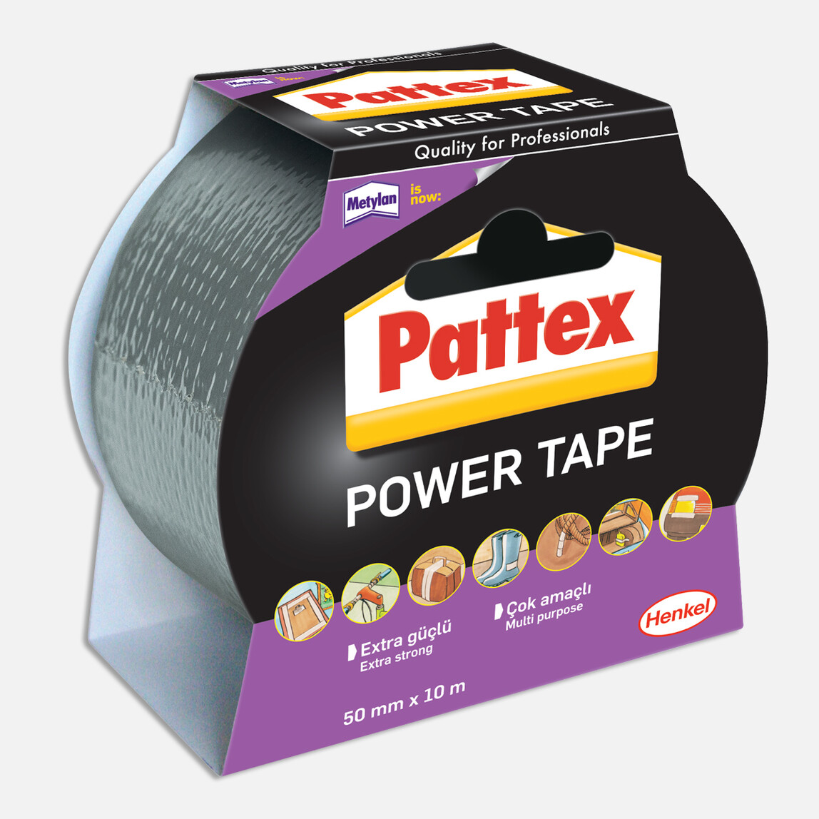    Pattex Power Tape Tamir Bandı 50 mm x 10 m   