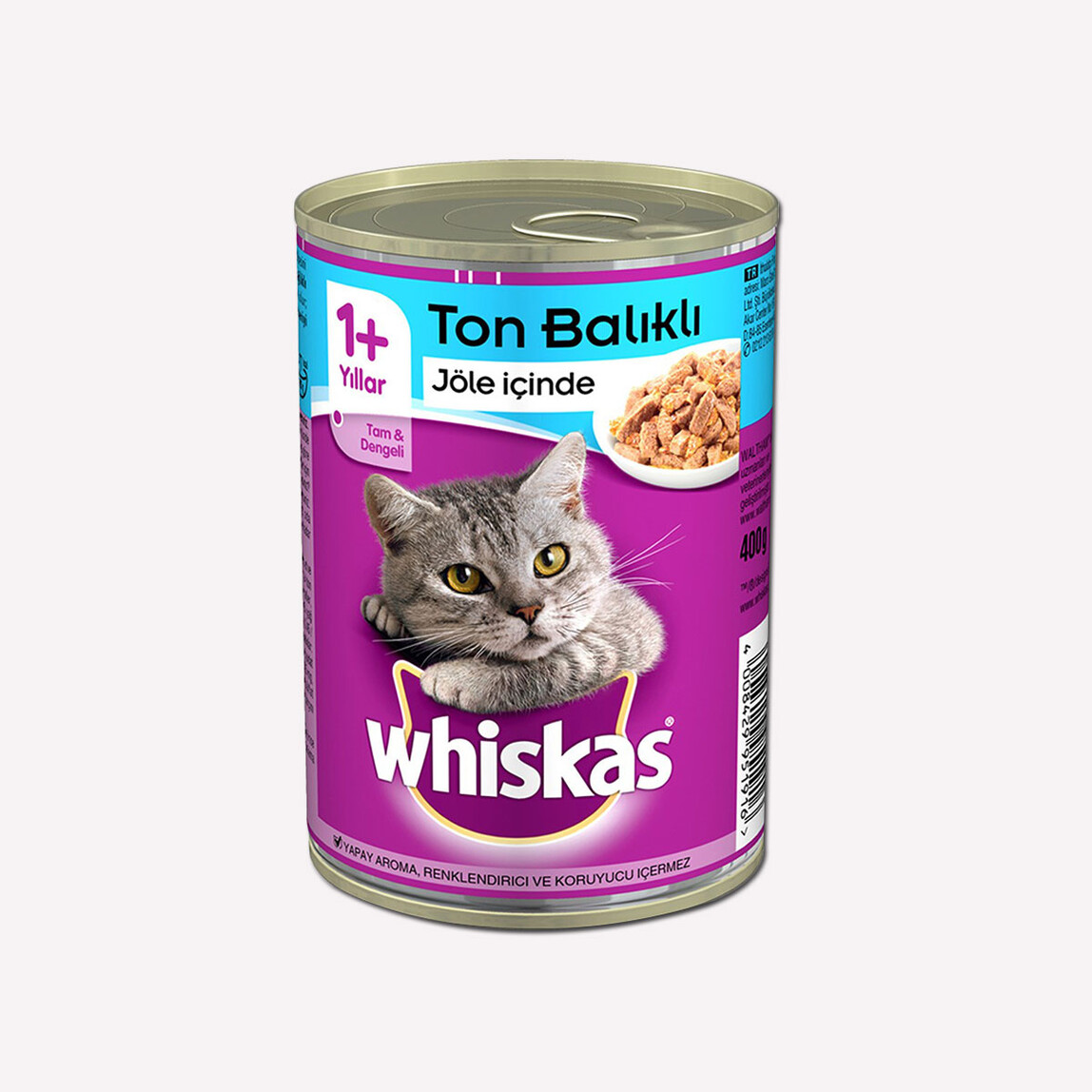    Whiskas Ton Balıklı Konserve Kedi Maması 400 gr  