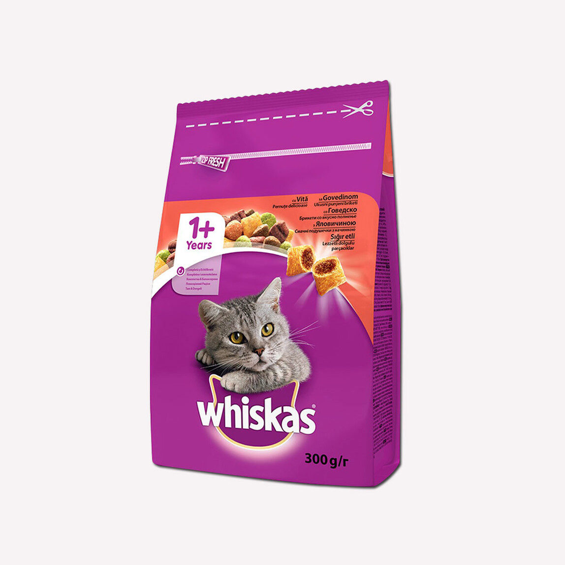    Whiskas Biftek ve Havuçlu Kuru Kedi Maması 300 Gr  