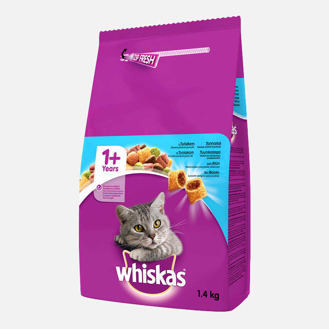    Whiskas Ton Balıklı Sebzeli Kuru Kedi Maması 1.4 kg  