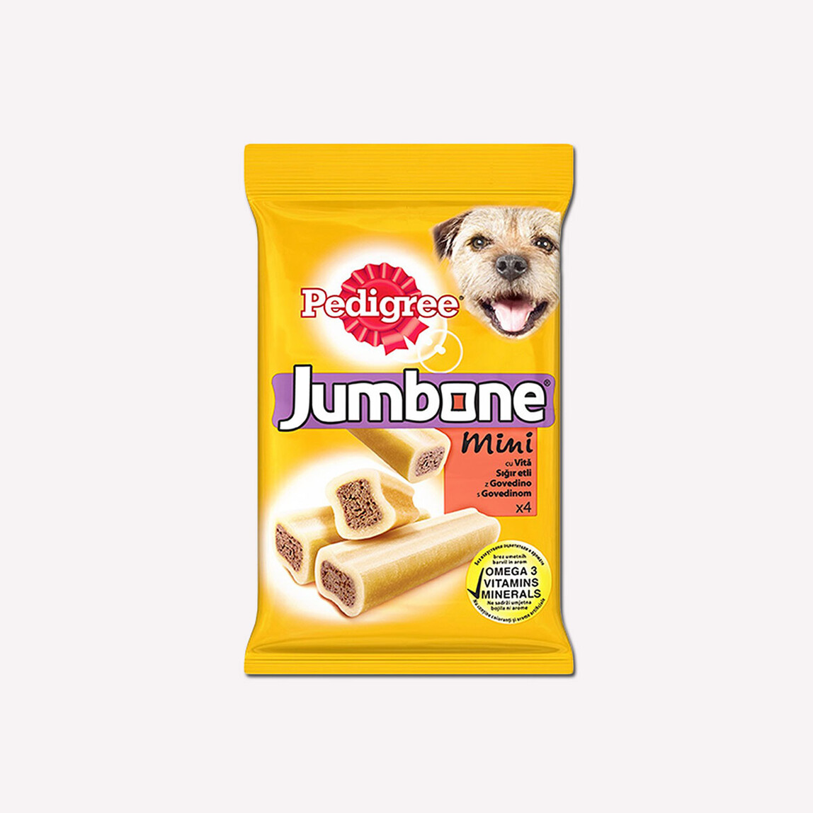    Pedigree Jumbone Mini Sığır Etli Köpek Ödül Maması 180 gr  