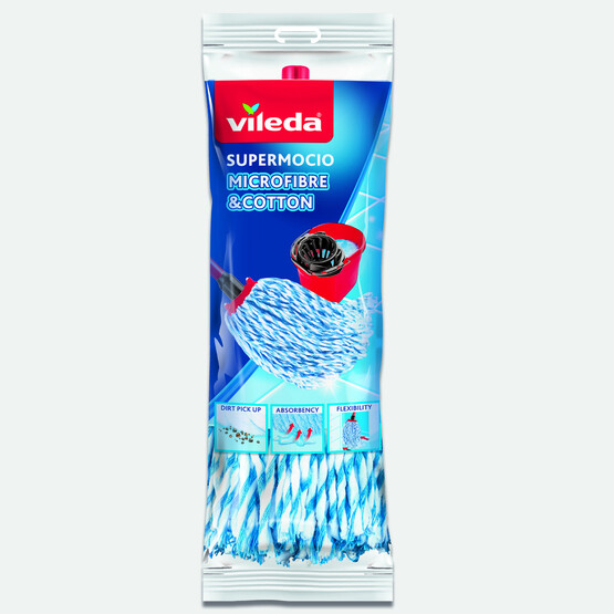 Vileda Super Mocio pamuk ve Mikrofiber Dokulu Paspas  