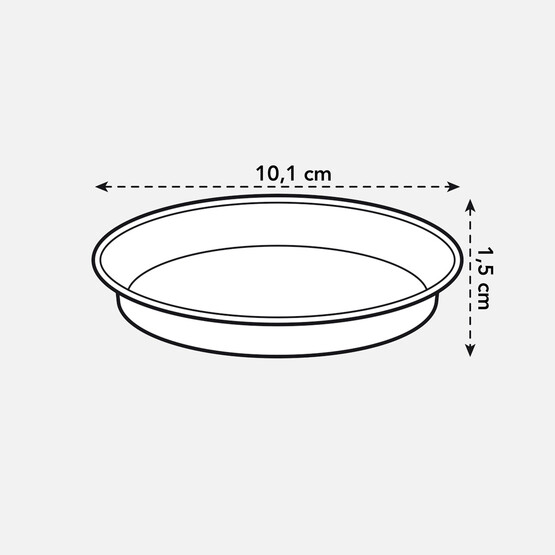 Elho Saksı Altlığı Siyah Green Basics 