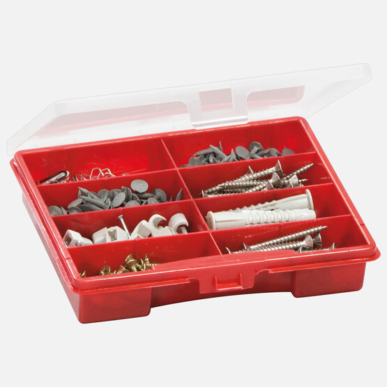 Wisent Organizer 1, 8 BöLümeneli, kırmızı 