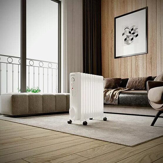Voltomat Termostatlı 2500 W 11 Dilim Yağlı Radyatör Beyaz  