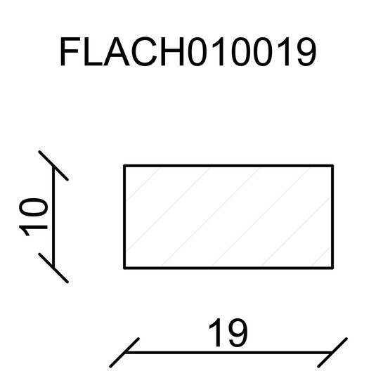 Neuhofer Düz Ahşap Çıta 10x19 mm  240 cm