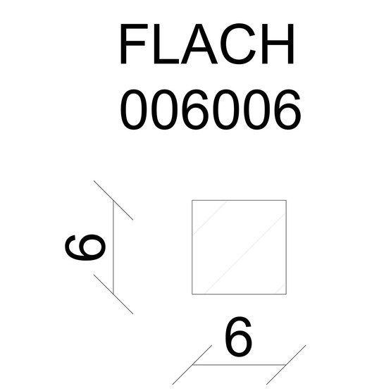 Neuhofer Kare Ahşap Çıta 06x06 mm 100 cm 