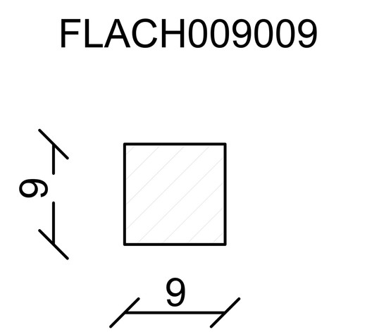 Neuhofer Kare Ahşap Çıta 09x09 mm 100 cm 