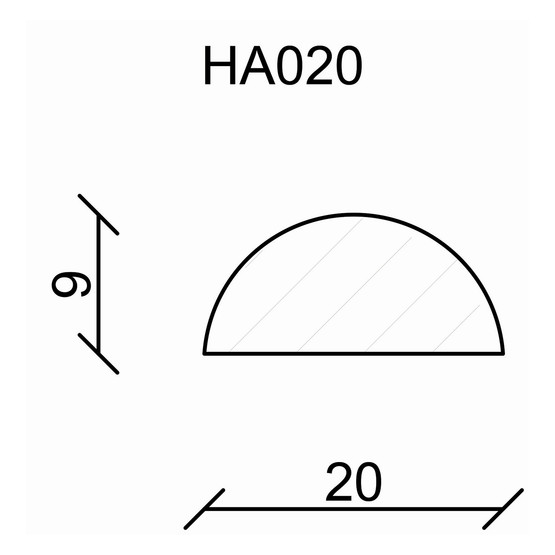 Neuhofer Yarı Yuvarlak Ahşap Çıta  20 mm 100 cm