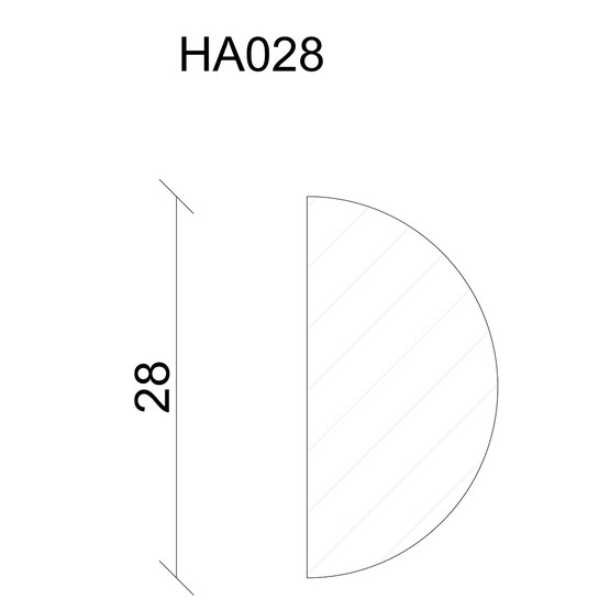 Neuhofer Yarı Yuvarlak Ahşap Çıta 28 mm 100 cm