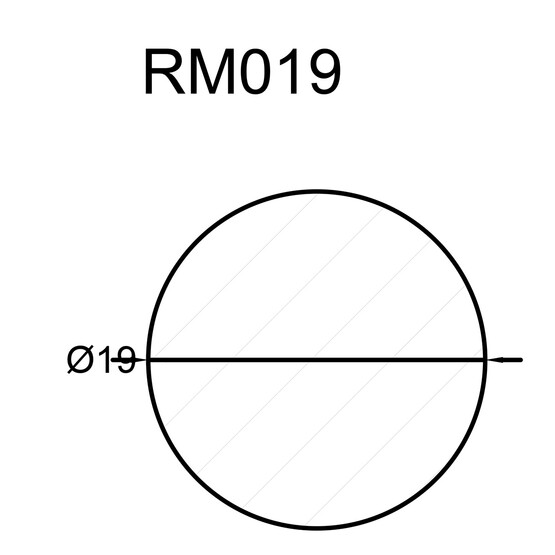 Neuhofer Yuvarlak Ahşap Çıta 19 mm 240 cm