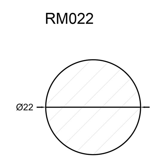 Neuhofer Yuvarlak Ahşap Çıta 22 mm 240 cm