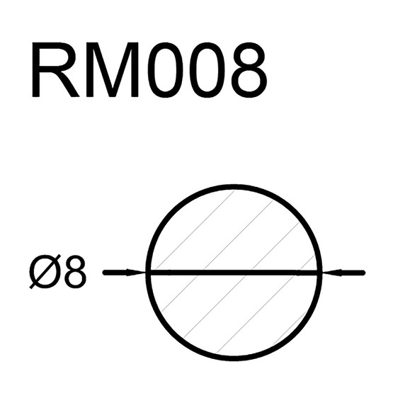 Neuhofer Yuvarlak Ahşap Çıta 08 mm 100 cm