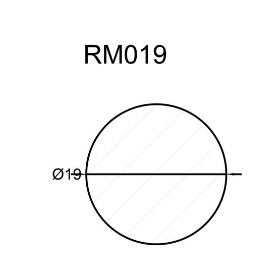 Neuhofer Yuvarlak Ahşap Çıta 19 mm 100 cm