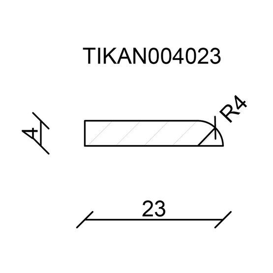 Neuhofer Kenar Çıta  04x23 mm 240 cm