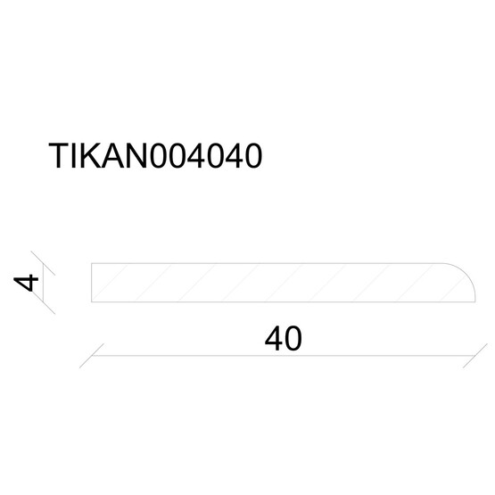 Neuhofer Kenar Çıtası  04x40 mm 240 cm