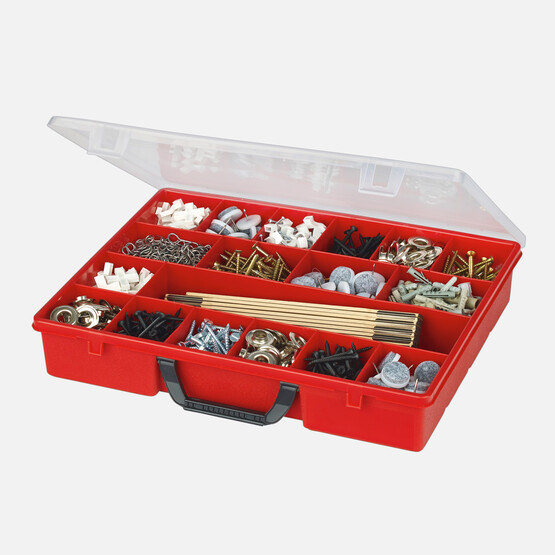 Wisent Organizer 4, 18 BöLümeneli, kırmızı 
