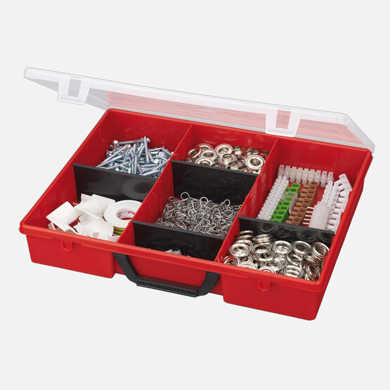 Wisent Organizer 4, 34 BöLümeneli, kırmızı 