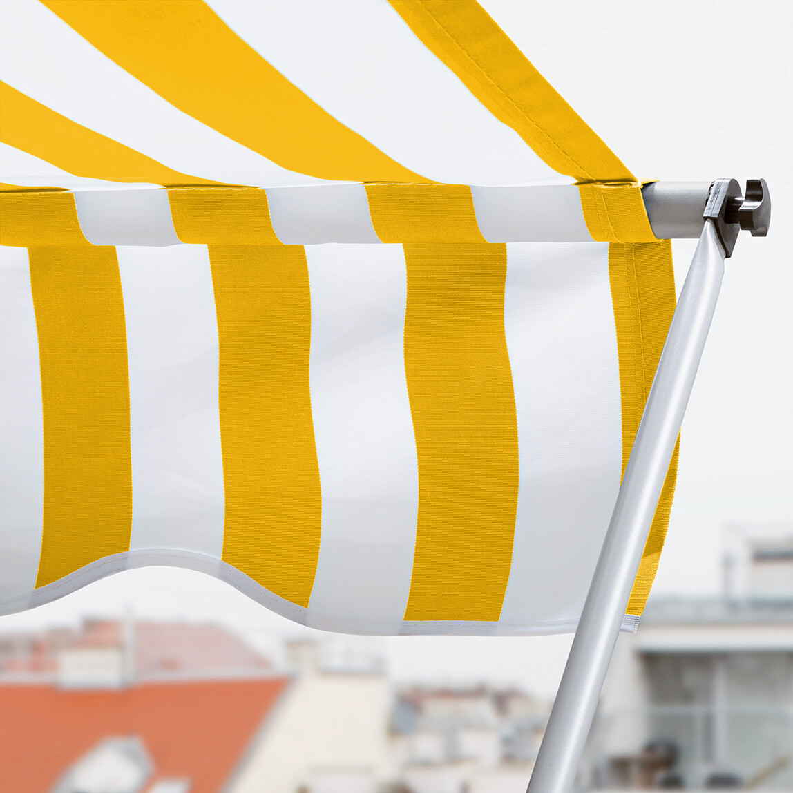    Sunfun Teleskopik Tente Sarı-Beyaz 300x130 cm  