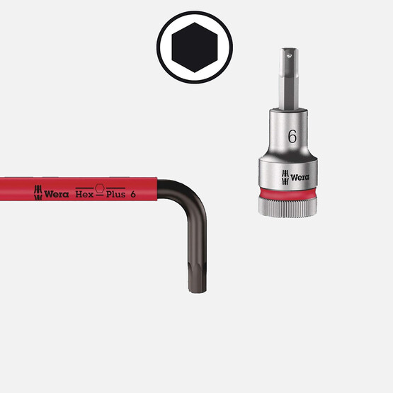 Wera 05073593001 950/9 Hex-Plus Renkli 9 Parça Allen Seti
